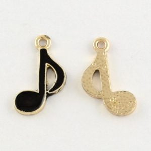 Enamel Musical Note Charms - Riverside Beads