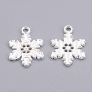 Snowflake Charms - Silver - Charms - Riverside Beads