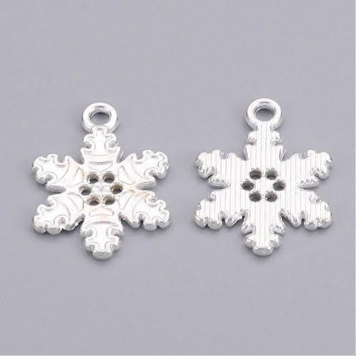 Snowflake Charms - Silver - Charms - Riverside Beads