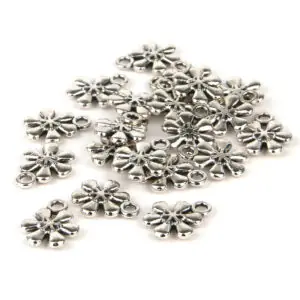 Six Petal Flower Charm - Riverside Beads