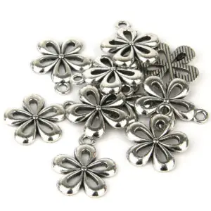 Five Rounded Petal Charm - Riverside Beads