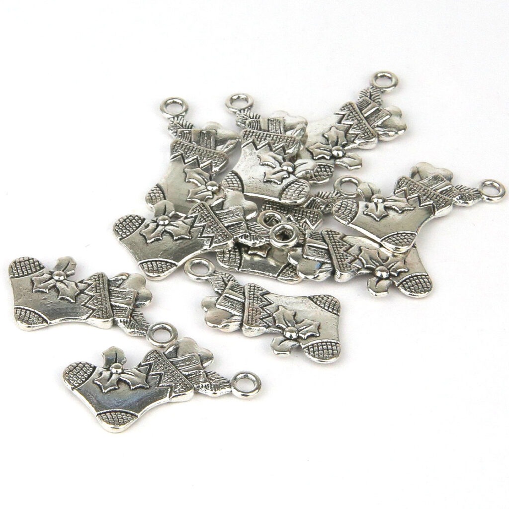 Christmas Stocking Charms - Riverside Beads