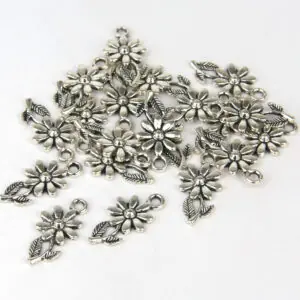 Eight Petal Flower Charms - Riverside Beads