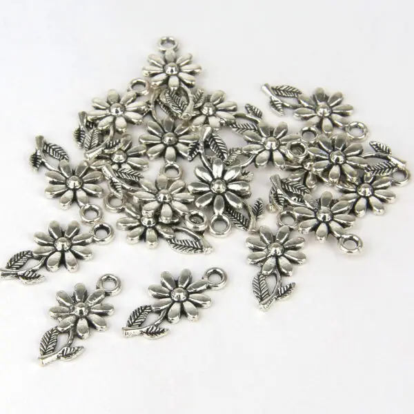 Eight Petal Flower Charms - Riverside Beads