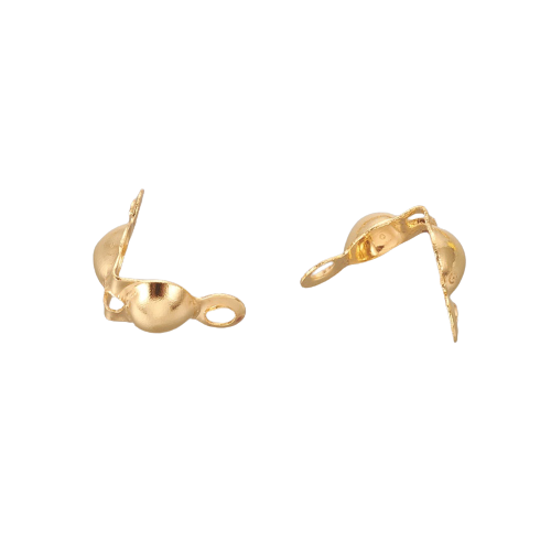 Gold Plated Clam Shell Clasps - Riverside Beads