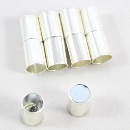9mm Silver Kumihimo Magnetic Clasp