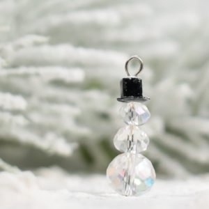 Colin Crystal Snowman Charm - Riverside Beads