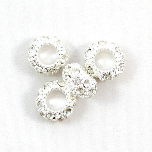 Diamante Large Beads - Crystal - Riverside Beads