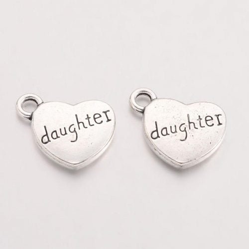 Daughter Charms - Silver Plated - Riverside Beads
