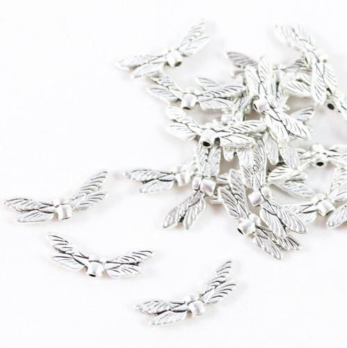 Dragonfly Wing Charms – Silver - Riverside Beads