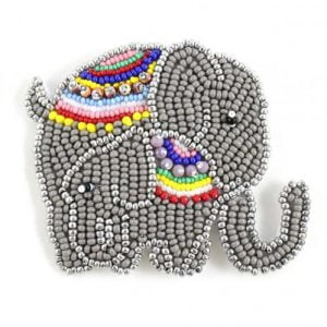 Bead Embroidery Elephant Kit - Riverside Beads