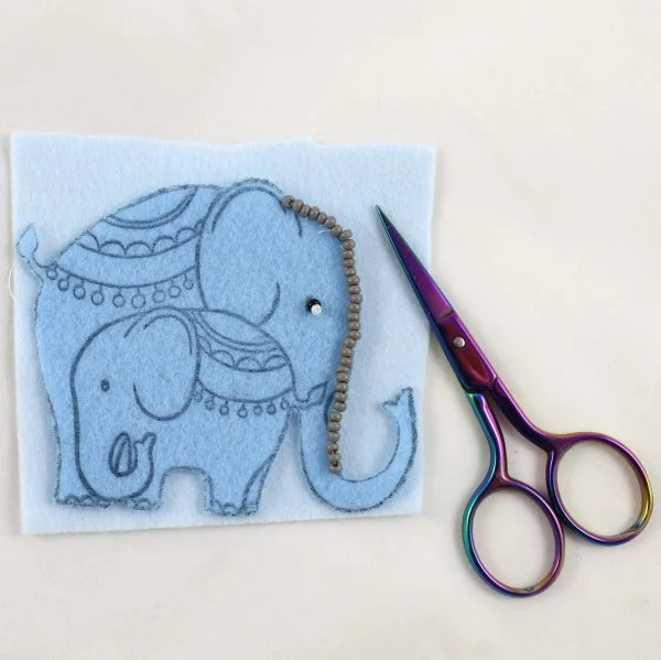 Bead Embroidery Elephant Kit - Image 2