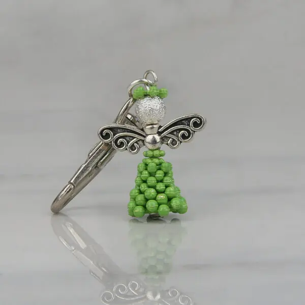 Fern Beaded Angel Kit Green – Makes 10 - Image 2