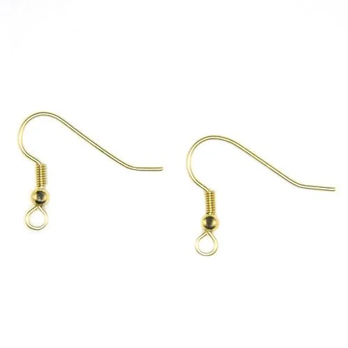 Gold Plated Fish Hook Ear Wire