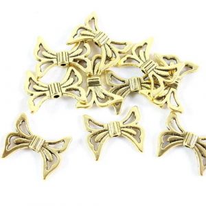 Flutterby Wing Charms – Gold - Riverside Beads
