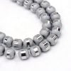 Textured Glass Beads - Silver - Riverside Beads