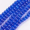 Crackled Glass Beads - Blue - Riverside Beads