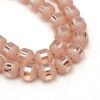 Textured Glass Beads - Peach - Riverside Beads