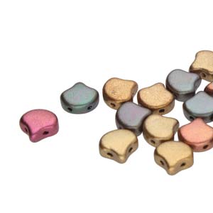 Ginko Beads Violet Rainbow - 7.5mm - 10g - Riverside Beads
