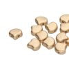 Ginko Beads Bronze Pale Gold - 7.5mm - 10g - Riverside Beads