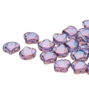 Ginko Beads Luster Transparent Amethyst - 7.5mm - 10g - Riverside Beads