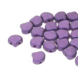 Ginko Beads Metallic Suede Purple - 7.5mm - 10g - Riverside Beads