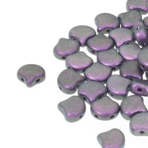 Ginko Beads Plychrm Black Raspberry - 7.5mm - 10g - Riverside Beads