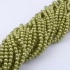 Glass Pearls - Olive Green - 3mm, 4mm, 6mm, 8mm - Riverside Beads
