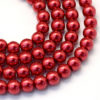 Glass Pearls - Red - 3mm, 4mm, 6mm, 8mm - Riverside Beads