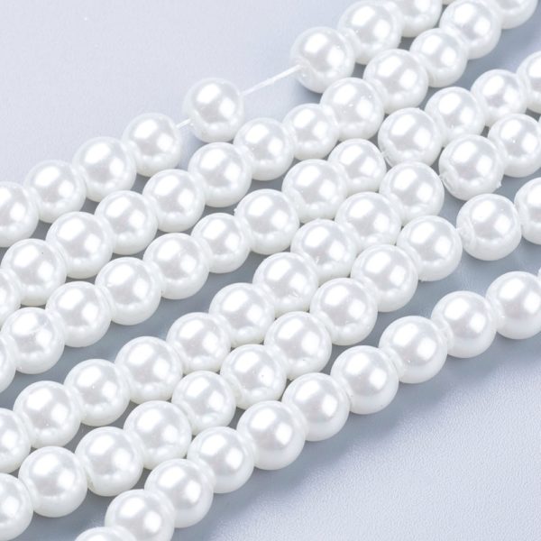 thumbnail interactive-video image 1 of Mixed Size Faux Pearl Glass Beads – 4mm/200pcs, 6mm/150pcs, 8mm/100pcs, 10mm/80pcs – Multicolor Glossy Round 1 of 2