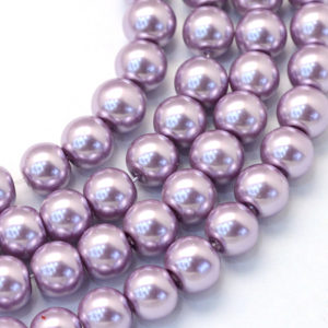 Glass Pearls - Lilac - 3mm, 4mm, 6mm, 8mm - Riverside Beads