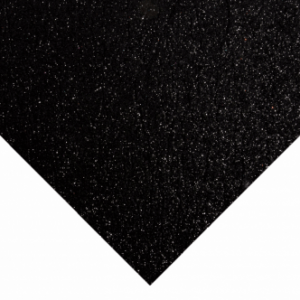 Glitter Felt Sheet - Black - Riverside Beads