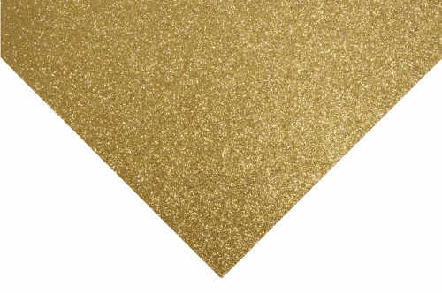 Glitter Felt Sheet - Gold - Riverside Beads