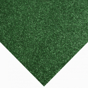 Glitter Felt Sheet - Green - Riverside Beads