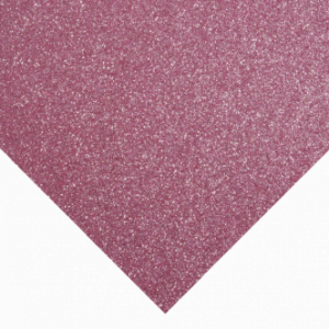 Glitter Felt Sheet - Pink - Riverside Beads