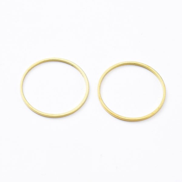 Connector Rings Gold Plated - Riverside Beads