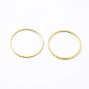 Connector Rings Gold Plated - Riverside Beads