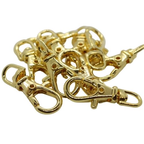24mm gold plated bag charm - Riverside Beads
