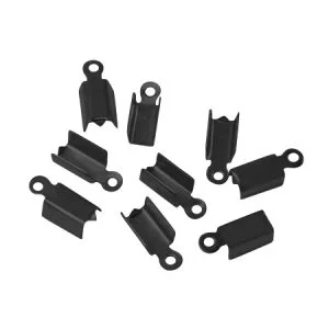 Gunmetal Box Clasp Cord End - 11x5mm