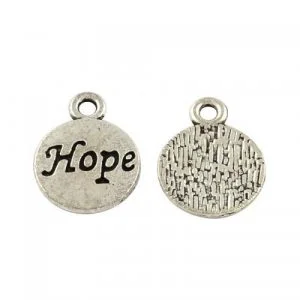 Hope Charms - Silver Plated - Riverside Beads