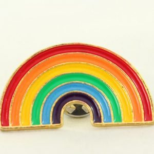 Rainbow Pin Enamel Badge - Riverside Beads