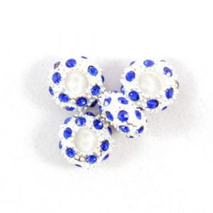Diamante Large Beads - Blue - Riverside Beads