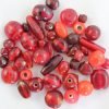 Indian Glass Mix approx. 50grams - Red - Riverside Beads