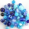 Indian Glass Mix approx. 50grams - Blue - Riverside Beads