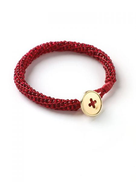 Loraine Insideout Bracelet - Red - riverside beads