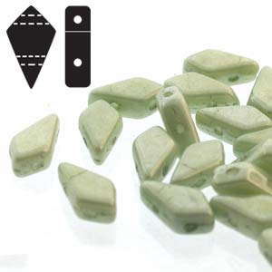Kite Beads Chalk Green LSTR - 9x5mm - Riverside Beads
