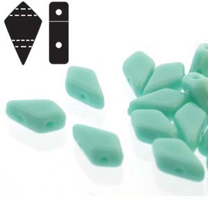 Kite Beads Turquoise Green - 9x5mm - Riverside Beads