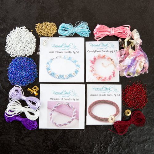 Kumihimo Jewellery Kit - 4-riverside beads