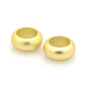 Large Holed Bead Gold - Riverside Beads