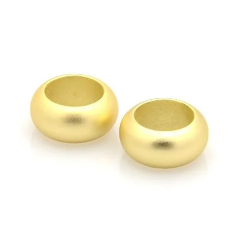 Large Holed Bead Gold - Riverside Beads